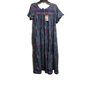Sacred Threads Multicolor Women's One Size Dress Boho‎ Hippie New